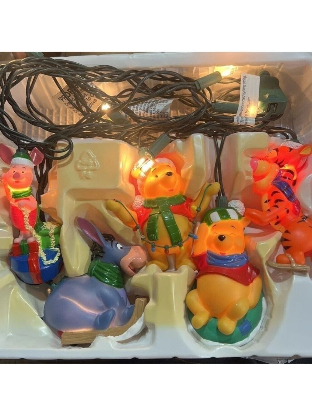Vintage Disney's Winnie The Pooh EZ Light Tree Trimmer Set Santa Best 2001 - Picture 11 of 16
